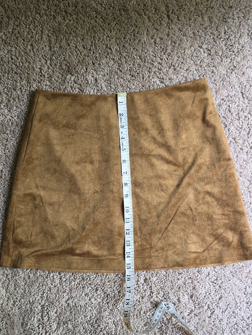Z Supply Suede A-Line Mini Skirt in Camel NWT